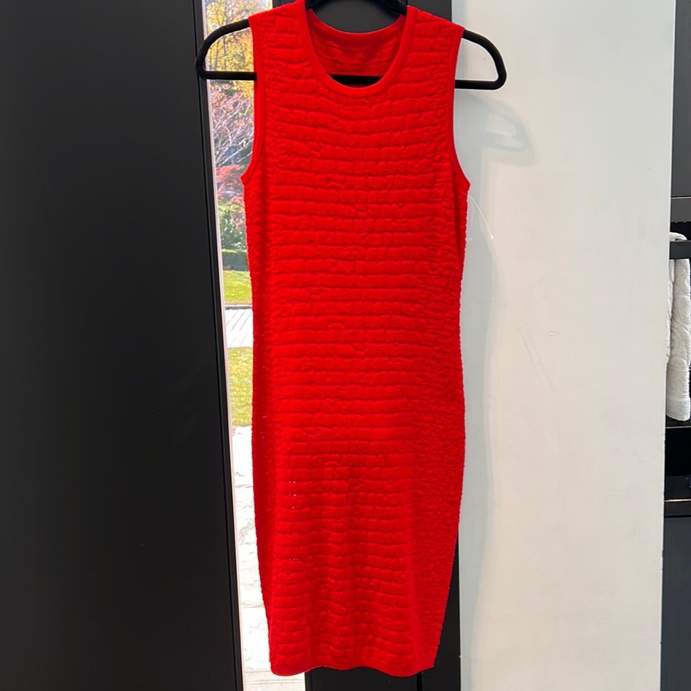 Red stretchy dress